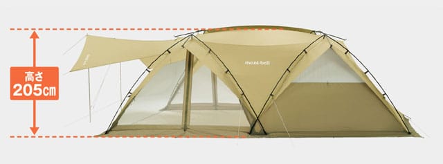 2ルームテントの検討-テントサイズの検討(室内高さ)