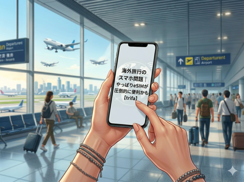 海外旅行のスマホ問題｜やっぱりeSIMが圧倒的に便利かも【trifa】